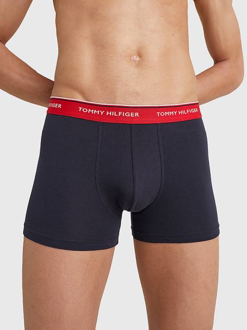 Tommy Hilfiger 3-Pack Premium Logo Waistband Trunks Fehérnemű Férfi Sárga | TH865WVM