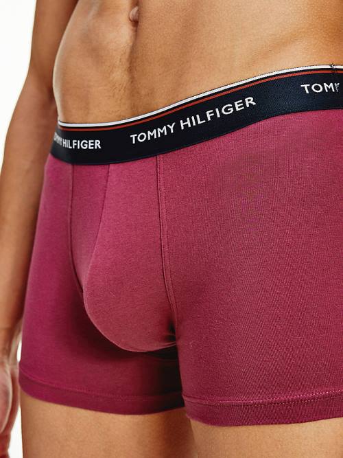 Tommy Hilfiger 3-Pack Premium Logo Waistband Trunks Fehérnemű Férfi Fekete | TH928IMZ