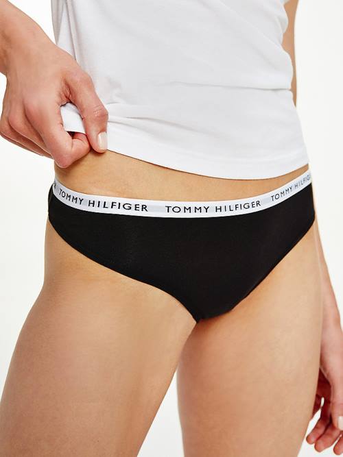 Tommy Hilfiger 3-Pack Recycled Pamut Thongs Fehérnemű Női Fehér | TH765OUS