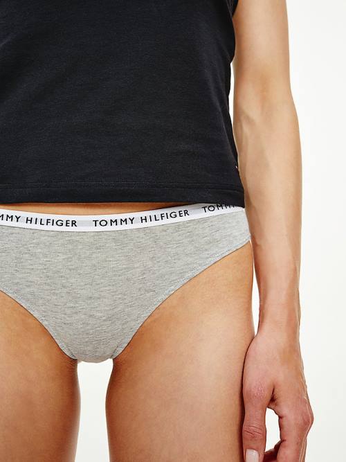 Tommy Hilfiger 3-Pack Recycled Pamut Thongs Fehérnemű Női Barna | TH907EYD