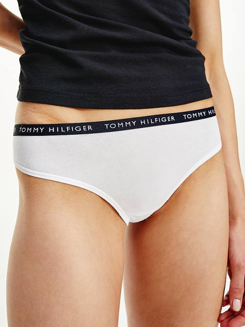 Tommy Hilfiger 3-Pack Recycled Pamut Thongs Fehérnemű Női Barna | TH907EYD