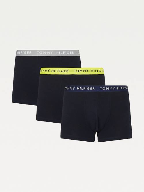 Tommy Hilfiger 3-Pack Repeat Logo Trunks Fehérnemű Férfi Barna | TH157YLU