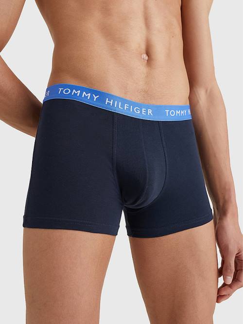 Tommy Hilfiger 3-Pack Repeat Logo Trunks Fehérnemű Férfi Fekete | TH160BQN