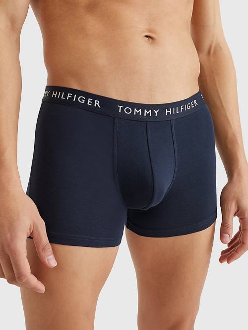 Tommy Hilfiger 3-Pack Repeat Logo Trunks Fehérnemű Férfi Lila | TH809PLO