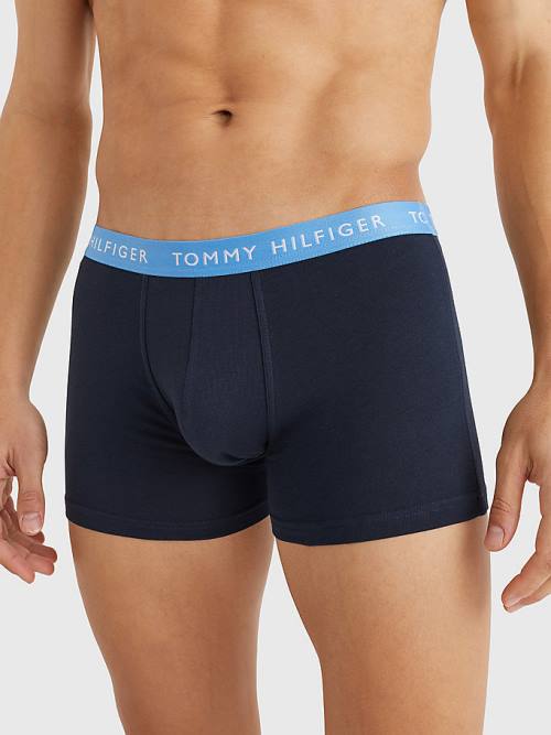 Tommy Hilfiger 3-Pack Repeat Logo Trunks Fehérnemű Férfi Lila | TH809PLO