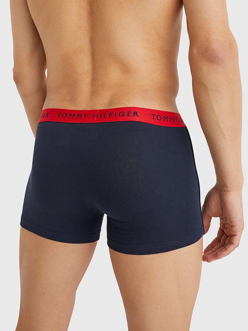 Tommy Hilfiger 3-Pack Repeat Logo Trunks Fehérnemű Férfi Lila | TH853DXJ