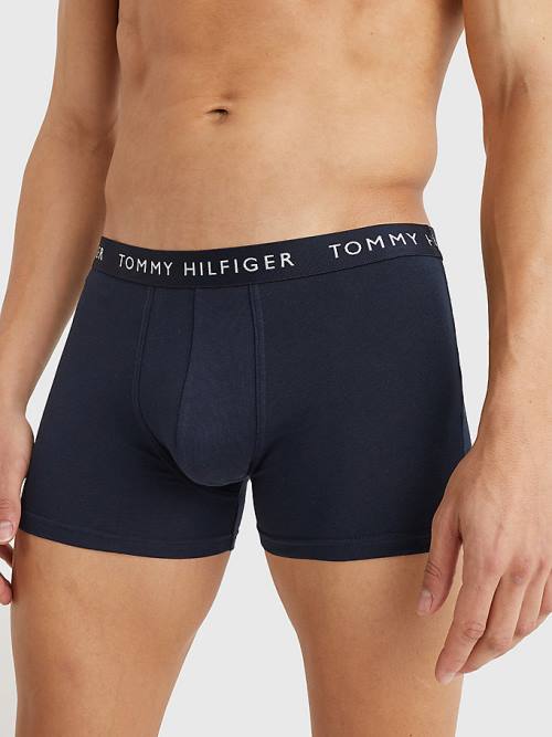 Tommy Hilfiger 3-Pack Repeat Logo Trunks Fehérnemű Férfi Lila | TH853DXJ