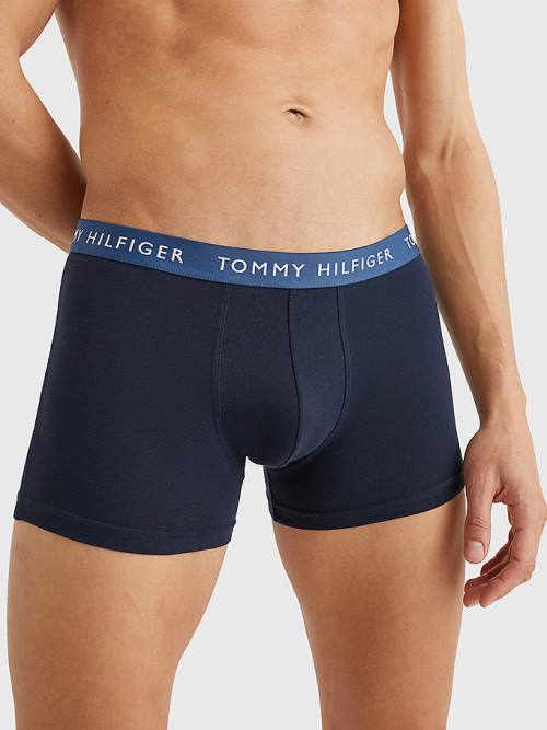 Tommy Hilfiger 3-Pack Repeat Logo Trunks Fehérnemű Férfi Lila | TH853DXJ