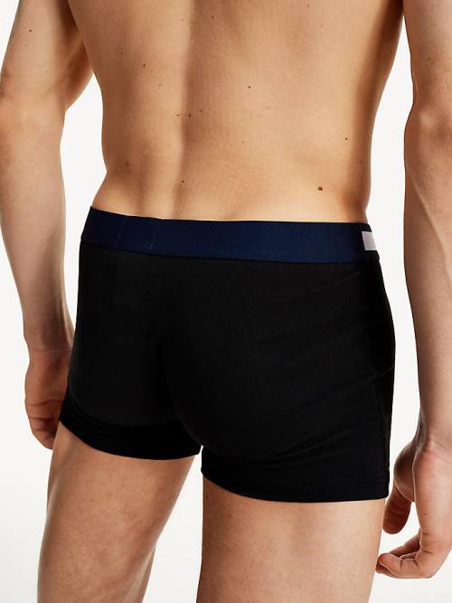 Tommy Hilfiger 3-Pack Statement Waistband Trunks Fehérnemű Férfi Fekete | TH984HGM