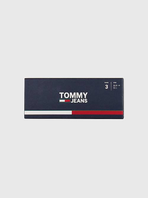 Tommy Hilfiger 3-Pack Stripe Gift Box Zokni Férfi Fehér | TH093LUD