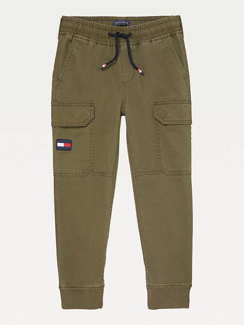 Tommy Hilfiger Adaptive Cargo Joggers Nadrág Fiú Zöld | TH184EBG