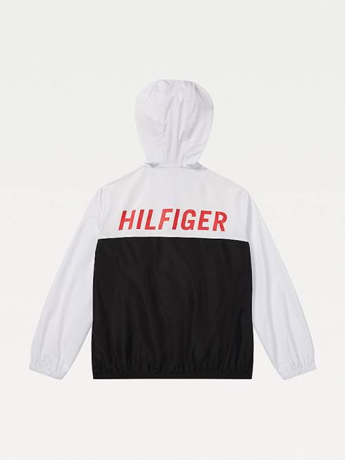 Tommy Hilfiger Adaptive Colour-Blocked Packable Kabát Női Fekete | TH392HVK