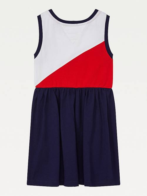 Tommy Hilfiger Adaptive Colour-Blocked Ujjatlan Ruha Lány Multi | TH912MZN