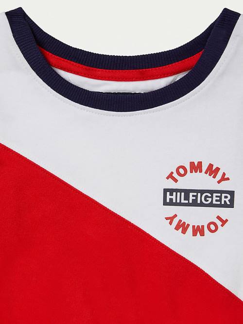 Tommy Hilfiger Adaptive Colour-Blocked Ujjatlan Ruha Lány Multi | TH912MZN