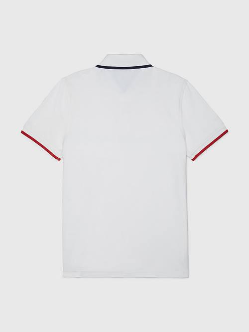 Tommy Hilfiger Adaptive Contrast Póló Férfi Fehér | TH324ATU