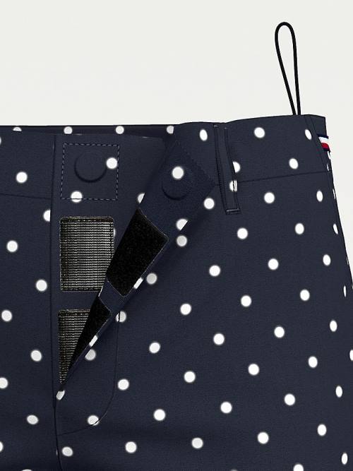 Tommy Hilfiger Adaptive Dot Print Rövidnadrág Női Kék | TH128JEB