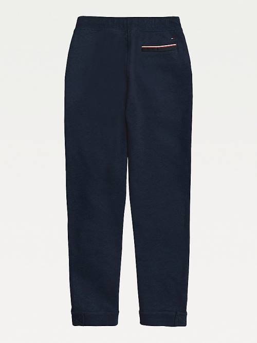 Tommy Hilfiger Adaptive Drawstring Joggers Nadrág Férfi Kék | TH750OXH