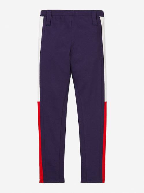 Tommy Hilfiger Adaptive Flag Leggings Nadrág Lány Kék | TH492GZL