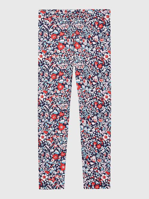 Tommy Hilfiger Adaptive Floral Print Leggings Nadrág Lány Multi | TH781BFK