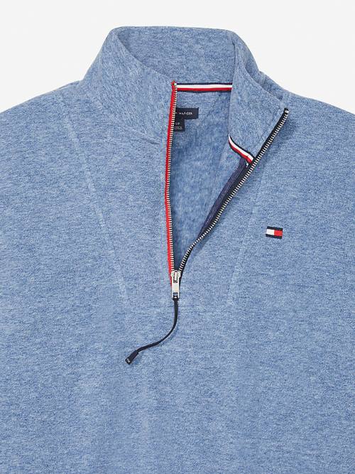 Tommy Hilfiger Adaptive Half Zip Popover Pulóver Női Kék | TH309QIT