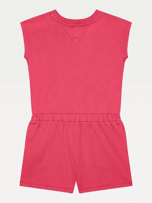 Tommy Hilfiger Adaptive Knit Playsuit Ruha Lány Rózsaszín | TH106JKM