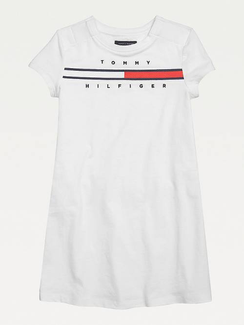 Tommy Hilfiger Adaptive Logo Pure Pamut Ruha Lány Rózsaszín | TH395VAM