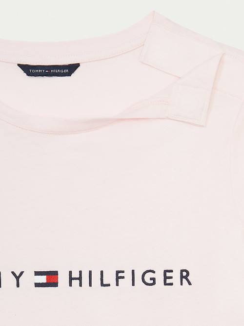 Tommy Hilfiger Adaptive Logo Póló Női Rózsaszín | TH673JES