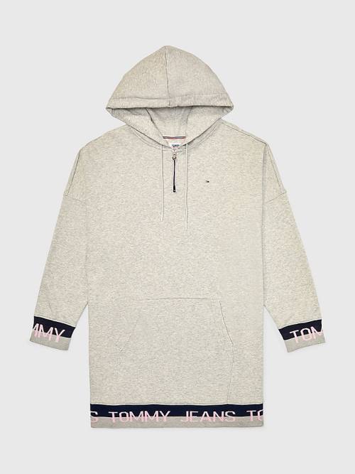 Tommy Hilfiger Adaptive Logo Tape Jumper Ruha Női Szürke | TH186FQX