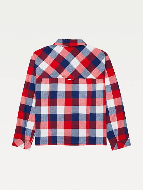 Tommy Hilfiger Adaptive Multicolour Plaid Shacket Ingek Női Multi | TH785BLW