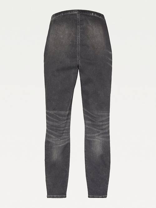 Tommy Hilfiger Adaptive Natalia Ultra High Rise Denim Leggings Farmer Női Szürke | TH940CBD