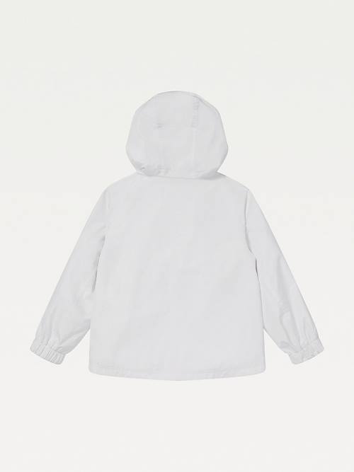 Tommy Hilfiger Adaptive Popover Anorak Kabát Fiú Fehér | TH165DZY