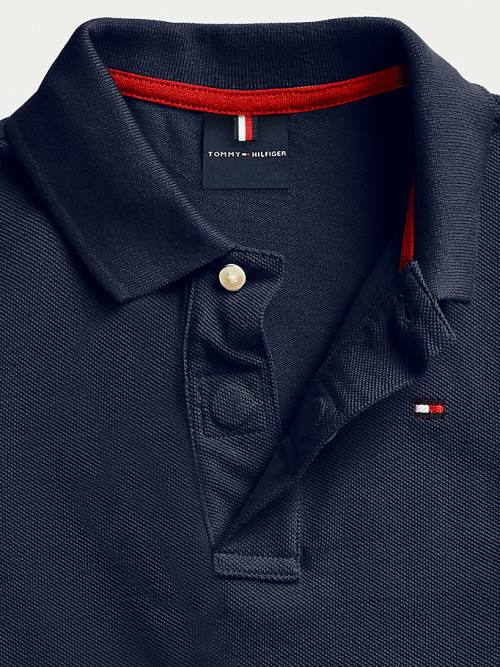 Tommy Hilfiger Adaptive Rövid Sleeve Polo Póló Fiú Kék | TH637QME