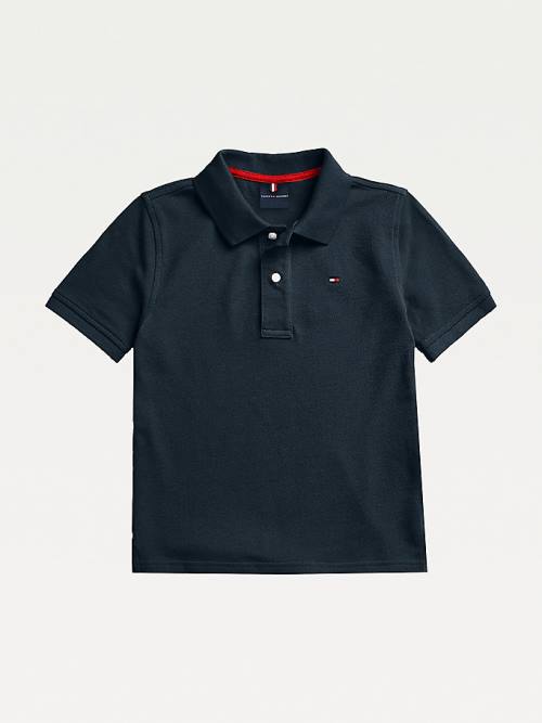 Tommy Hilfiger Adaptive Rövid Sleeve Polo Póló Fiú Kék | TH637QME