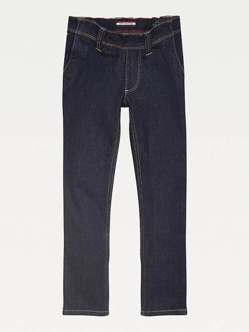 Tommy Hilfiger Adaptive Seated Fit Slim Straight Farmer Fiú Kék | TH357WYN