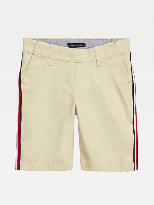 Tommy Hilfiger Adaptive Seated Fit Stripe Rövidnadrág Lány Fehér | TH036CRV