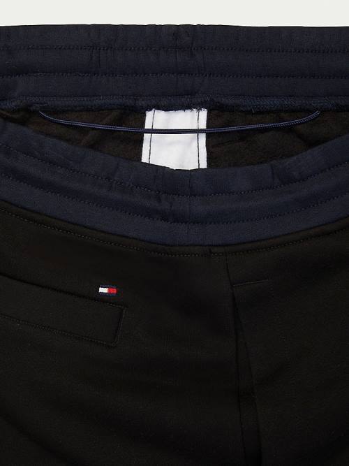 Tommy Hilfiger Adaptive Signature Sweat Rövidnadrág Férfi Fekete | TH528FLN