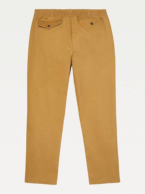 Tommy Hilfiger Adaptive Stretch Pamut Chinos Nadrág Férfi Khaki | TH623OKX