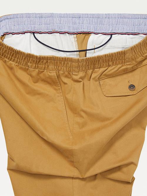 Tommy Hilfiger Adaptive Stretch Pamut Chinos Nadrág Férfi Khaki | TH623OKX