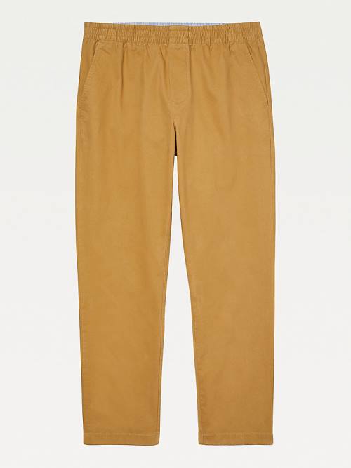 Tommy Hilfiger Adaptive Stretch Pamut Chinos Nadrág Férfi Khaki | TH623OKX