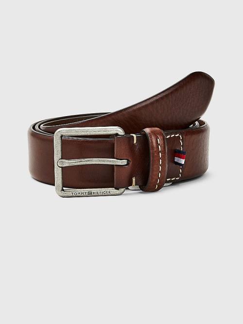 Tommy Hilfiger Alkalmi Bőr Essential Öv Férfi Barna | TH912VRZ