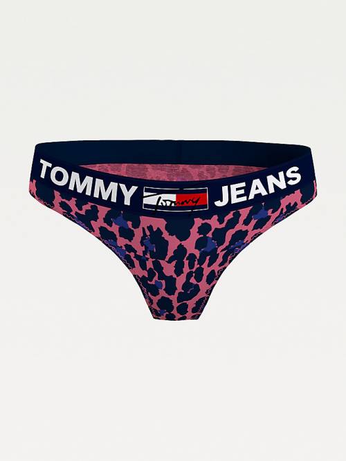 Tommy Hilfiger All-Over Logo Print Briefs Fehérnemű Női Rózsaszín | TH245FVW