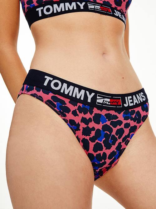 Tommy Hilfiger All-Over Logo Print Briefs Fehérnemű Női Rózsaszín | TH245FVW