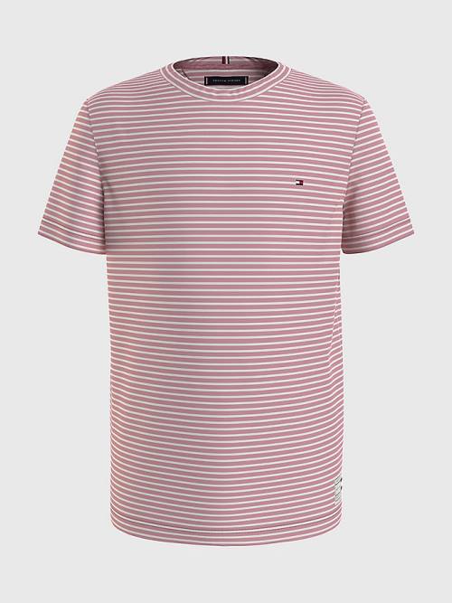 Tommy Hilfiger All-Over Stripe Póló Fiú Rózsaszín | TH827IFV