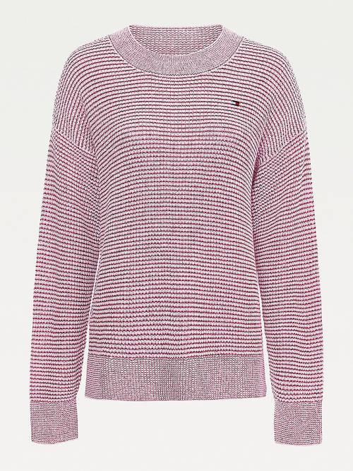 Tommy Hilfiger Alpaca Wool Relaxed Fit Jumper Pulóverek Női Rózsaszín | TH356MQK