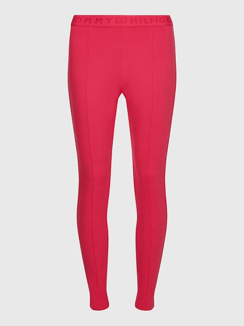 Tommy Hilfiger Audrey Slim Fit Leggings Női Rózsaszín | TH459WSX