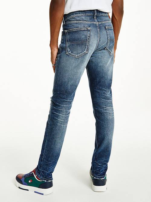 Tommy Hilfiger Austin Slim Tapered Distressed Farmer Férfi Denim | TH896OAN