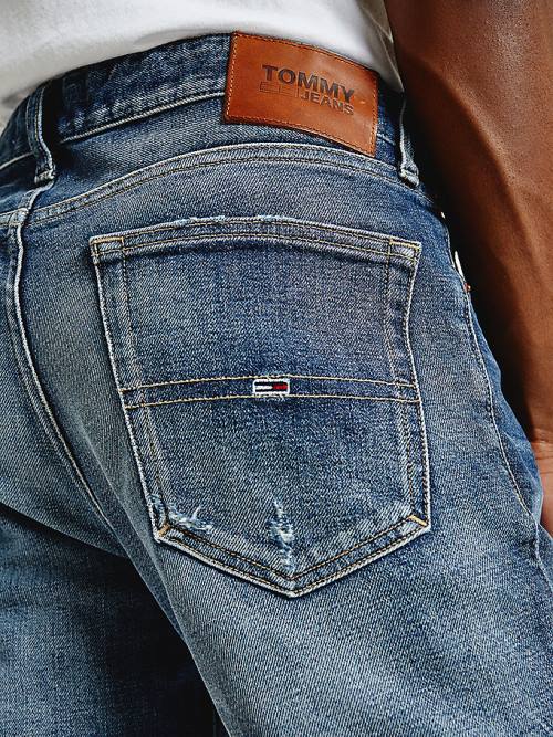 Tommy Hilfiger Austin Slim Tapered Distressed Farmer Férfi Denim | TH896OAN