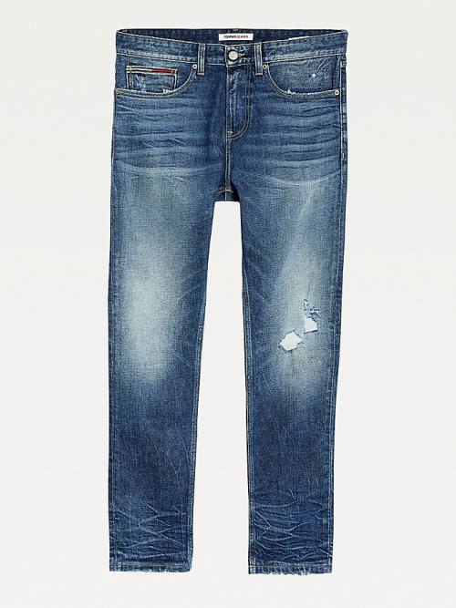 Tommy Hilfiger Austin Slim Tapered Distressed Farmer Férfi Denim | TH896OAN