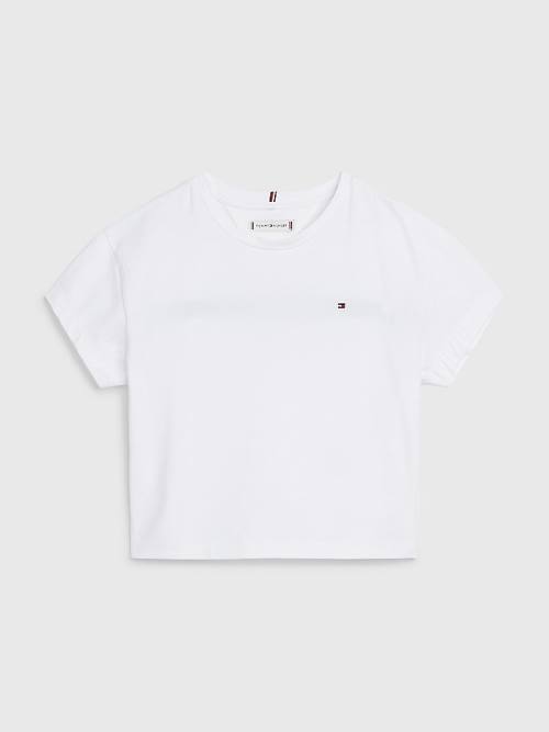 Tommy Hilfiger Back Logo Póló Lány Fehér | TH071YNH