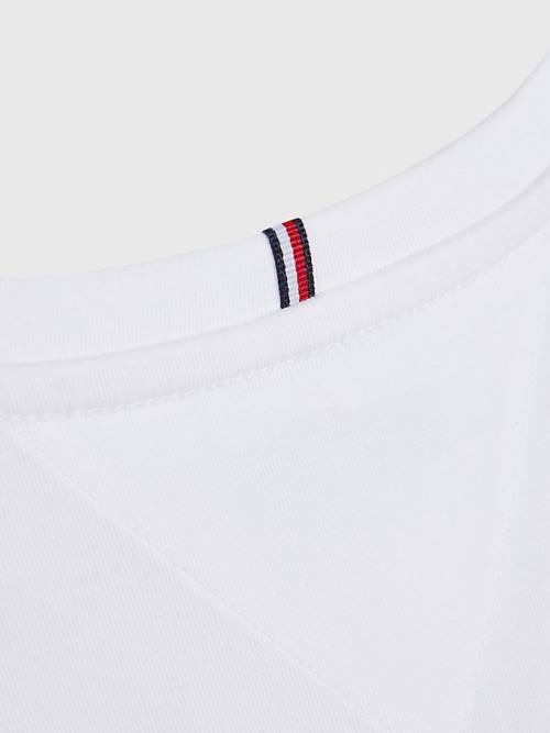 Tommy Hilfiger Back Logo Póló Lány Fehér | TH071YNH